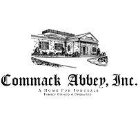 Illustration of Commack Abbey, Inc., a funeral home, showcasing the building and name.